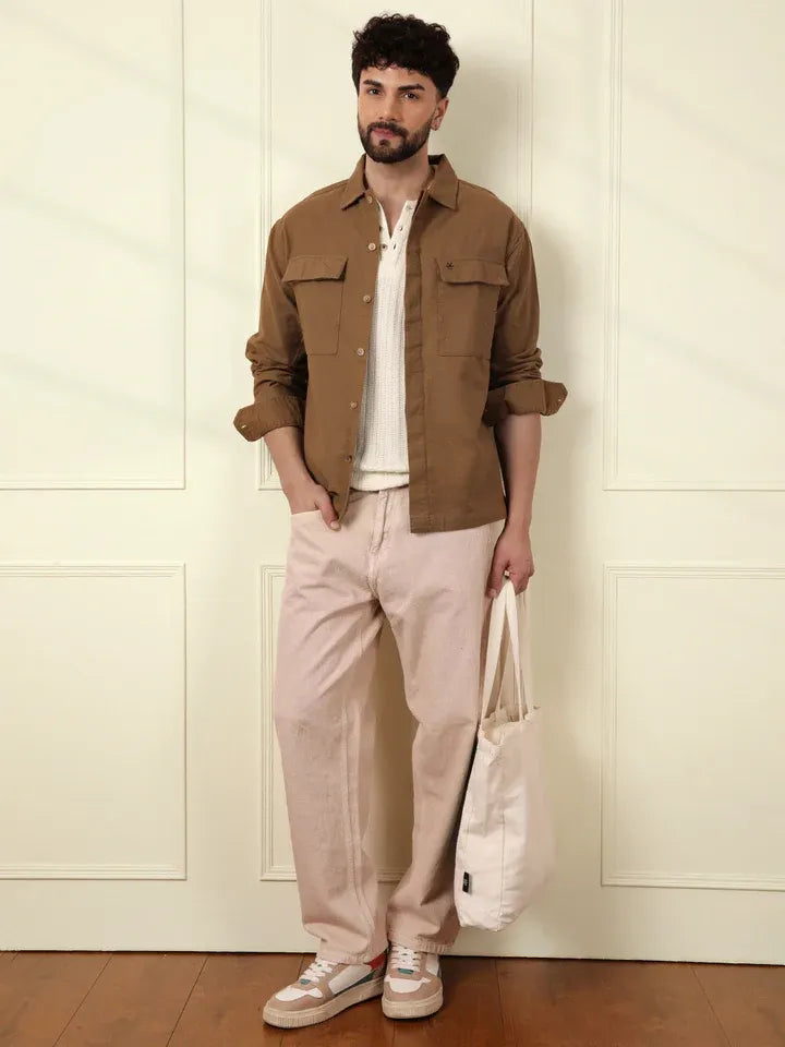 Cotton Oversized Shacket