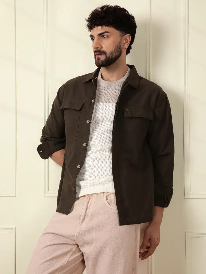 Cotton Oversized Shacket