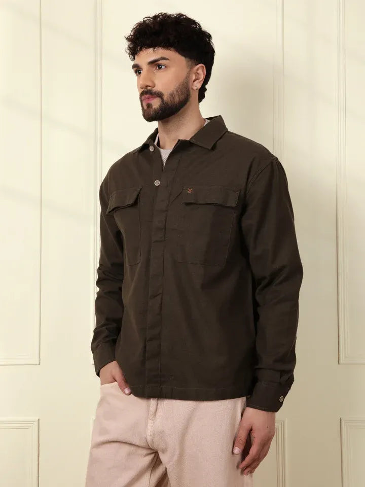 Cotton Oversized Shacket